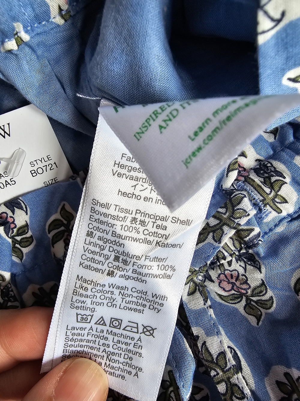 J. Crew Blue Floral Maxi Skirt - Picture 7 of 7